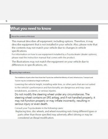 toyota roomy 2022 2023 & 2024 owners manual in english
